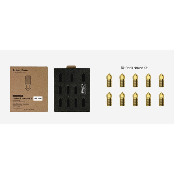 AnkerMake M5 Messing Dyse 0,8mm - 10 Stykker