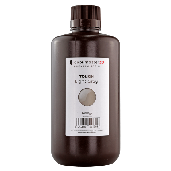 Copymaster3D Holdbar UV ABS Lignende Harpiks – 1000 ml – Lysgrå