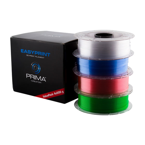 PETG filament værdi pakke 1,75 mm - 4x 500 g i farver