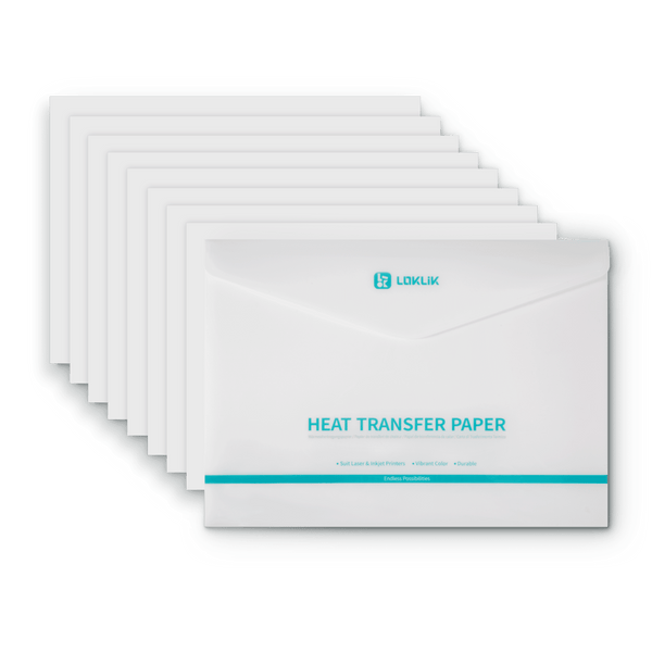 LOKLiK varmetransferpapir - mørk - 8 stk. pakke