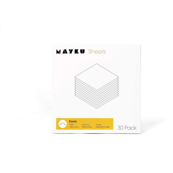 Mayku FormBox Formark – 30 stk. pakke (0,5 mm hvid)