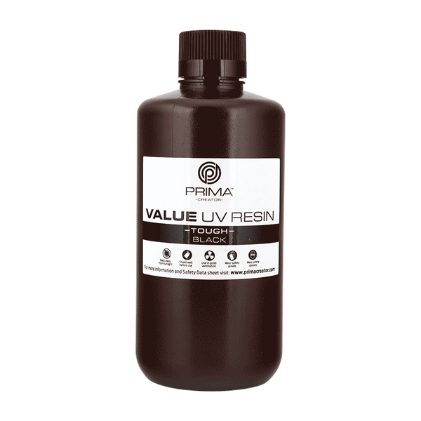 PrimaCreator Value Tough UV Harz (ABS Lignende) - 1 kg - Sort