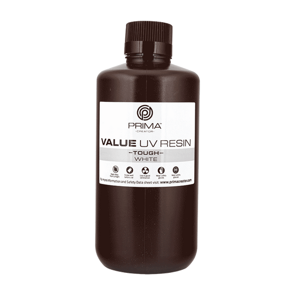 PrimaCreator Value Tough UV Harpiks (ABS Lignende) - 1000 ml - Hvid