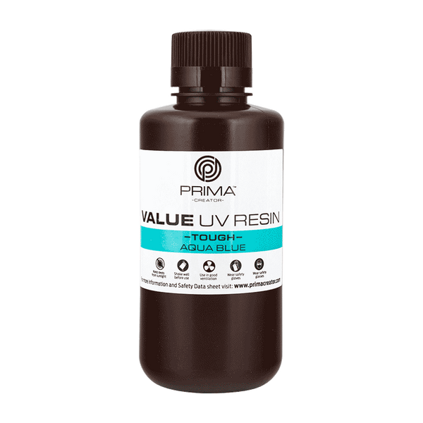 PrimaCreator Value Tough UV Harz (ABS Lignende) - 500 g - Aqua Blå