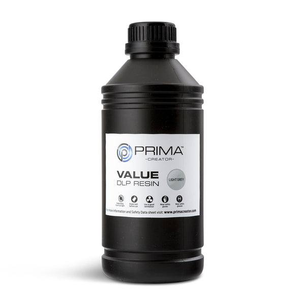 PrimaCreator Value UV/DLP Harpiks – 1000 ml Lys Grå