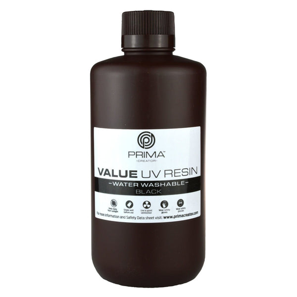 PrimaCreator Value vandvaskbart UV-harpiks - 1 kg - Sort