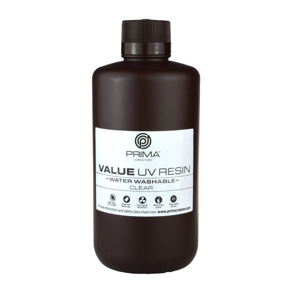 PrimaCreator Value Vandopløselig UV Harpiks - 1000 ml - Klar