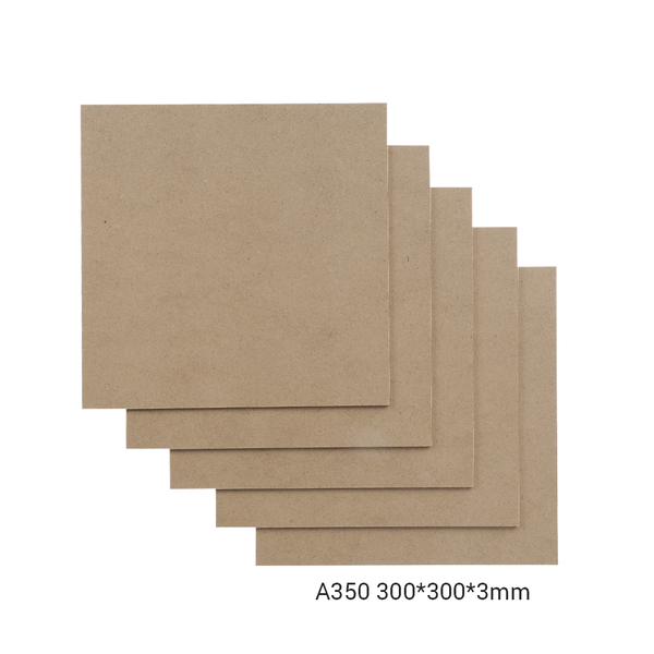 Snapmaker MDF-plader A350 – 300×300×3 mm, 5-pak til laser og CNC