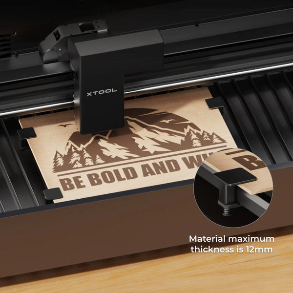 xTool P2 materialpinde